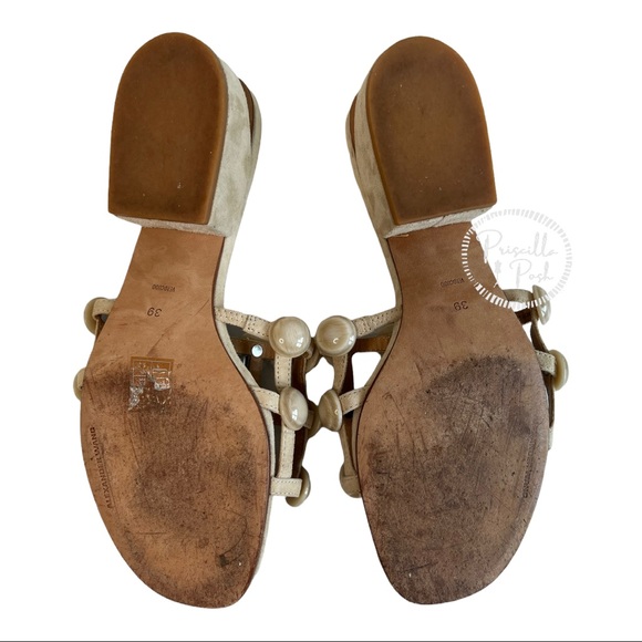 Alexander Wang Lou Caged Slides Studded Sandals - Picture 11 of 11